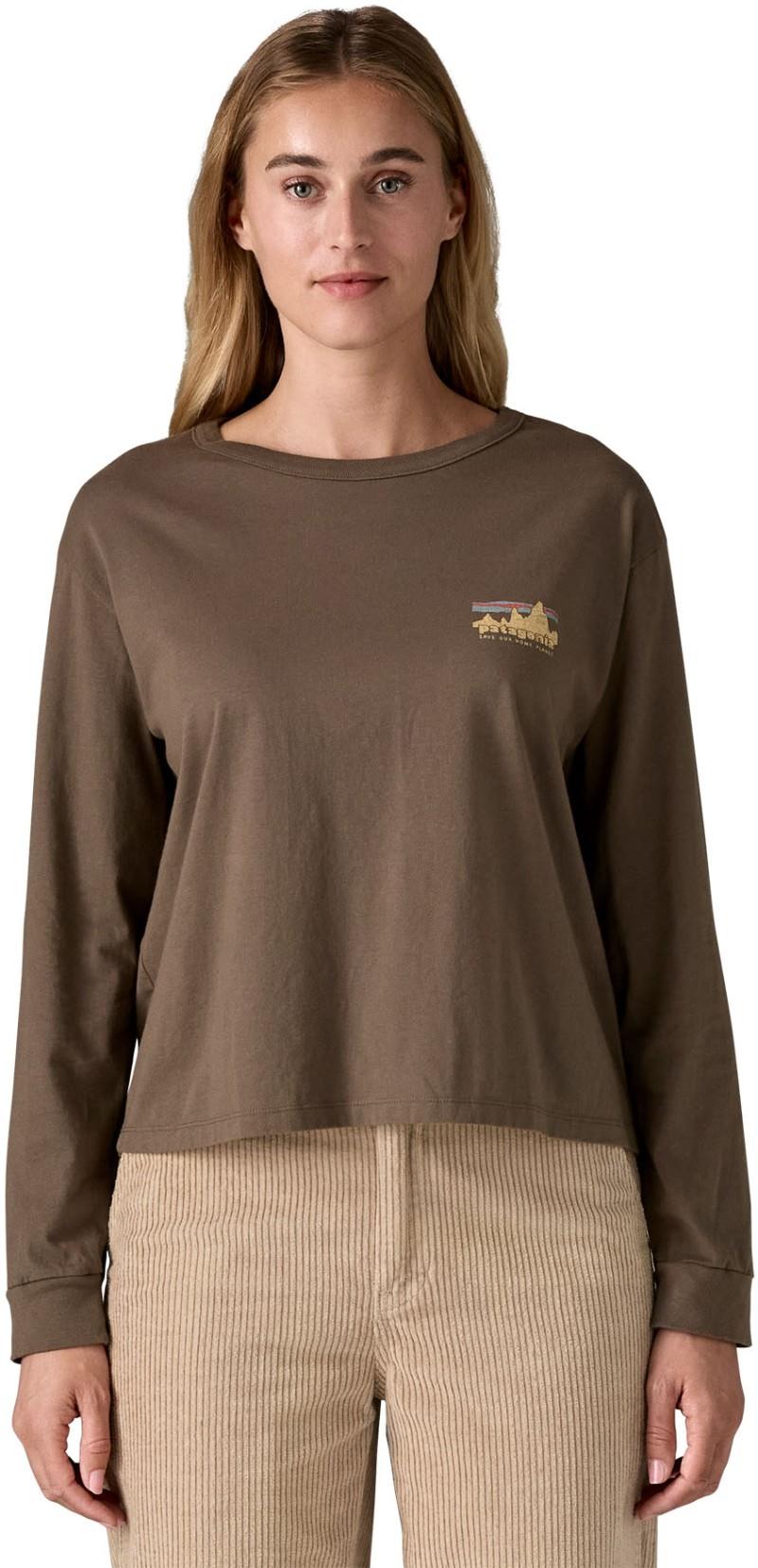 `73 Skyline Easy Cut Organic LS T-Shirt - Womens - marlow brown 1