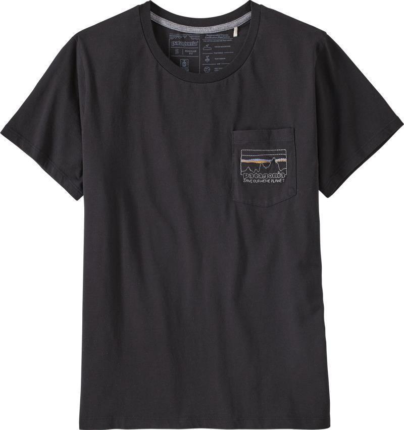 73 Skyline Organic Easy Cut Pocket Tee - Womens - black 1