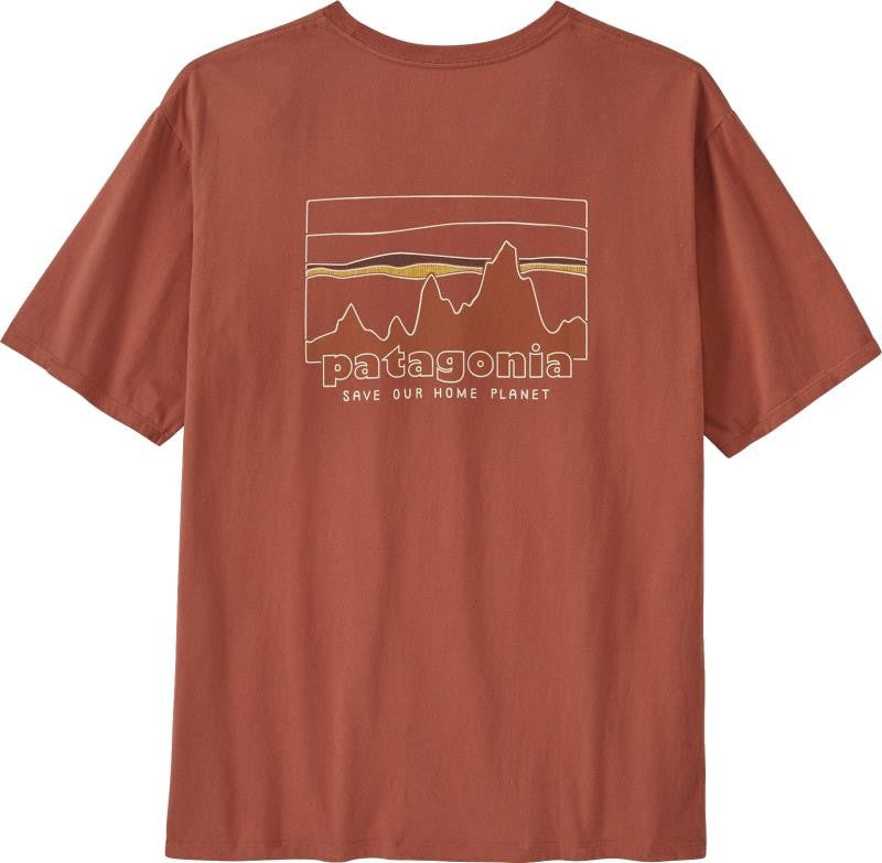 `73 Skyline Organic SS T-Shirt - Mens - burl red 1