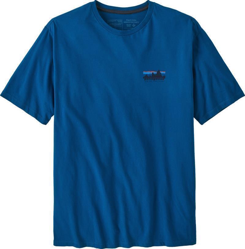 `73 Skyline Organic SS T-Shirt - Mens - endless blue 1