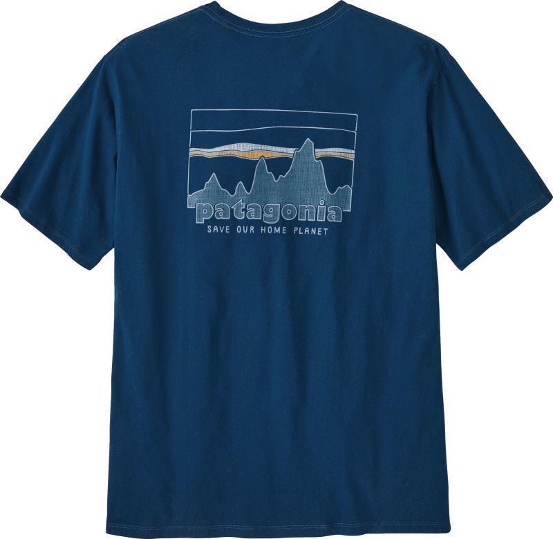 `73 Skyline Organic SS T-Shirt - Mens - lagom blue 1