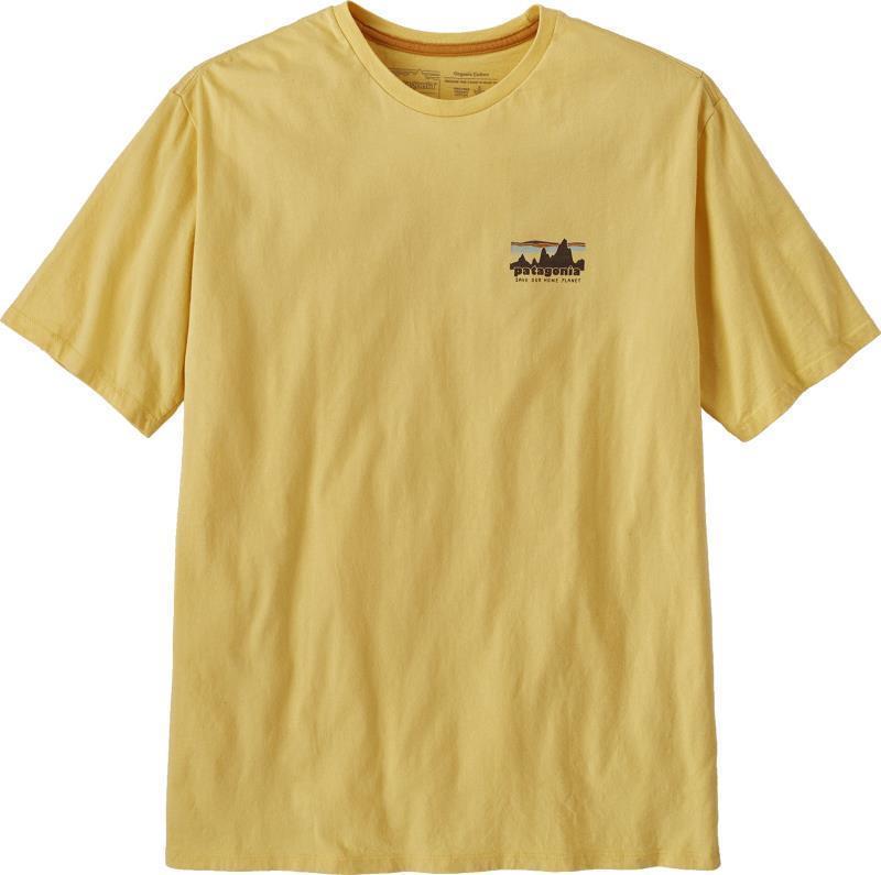 `73 Skyline Organic SS T-Shirt - Mens - milled yellow 1