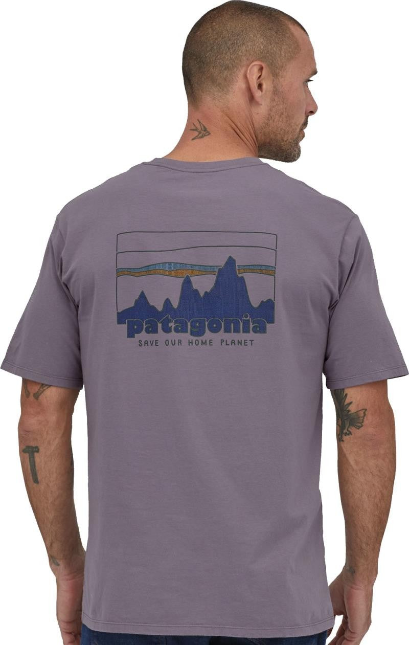 `73 Skyline Organic SS T-Shirt - Mens - rustic purple 1