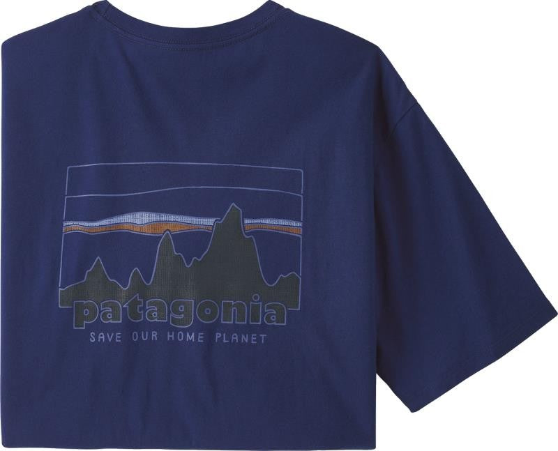 `73 Skyline Organic SS T-Shirt - Mens - sound blue 1