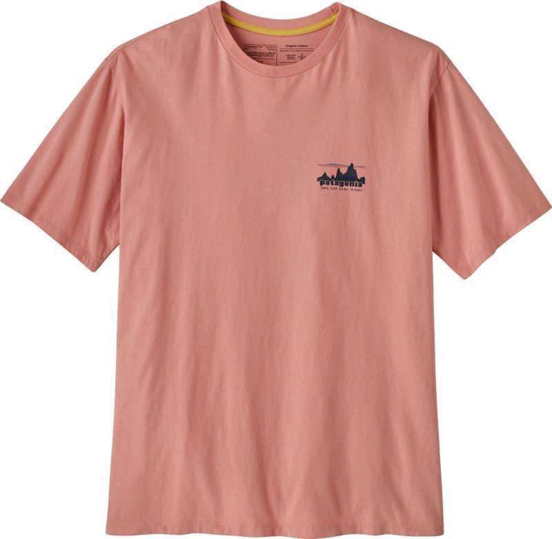 `73 Skyline Organic SS T-Shirt - Mens - sunfade pink 1
