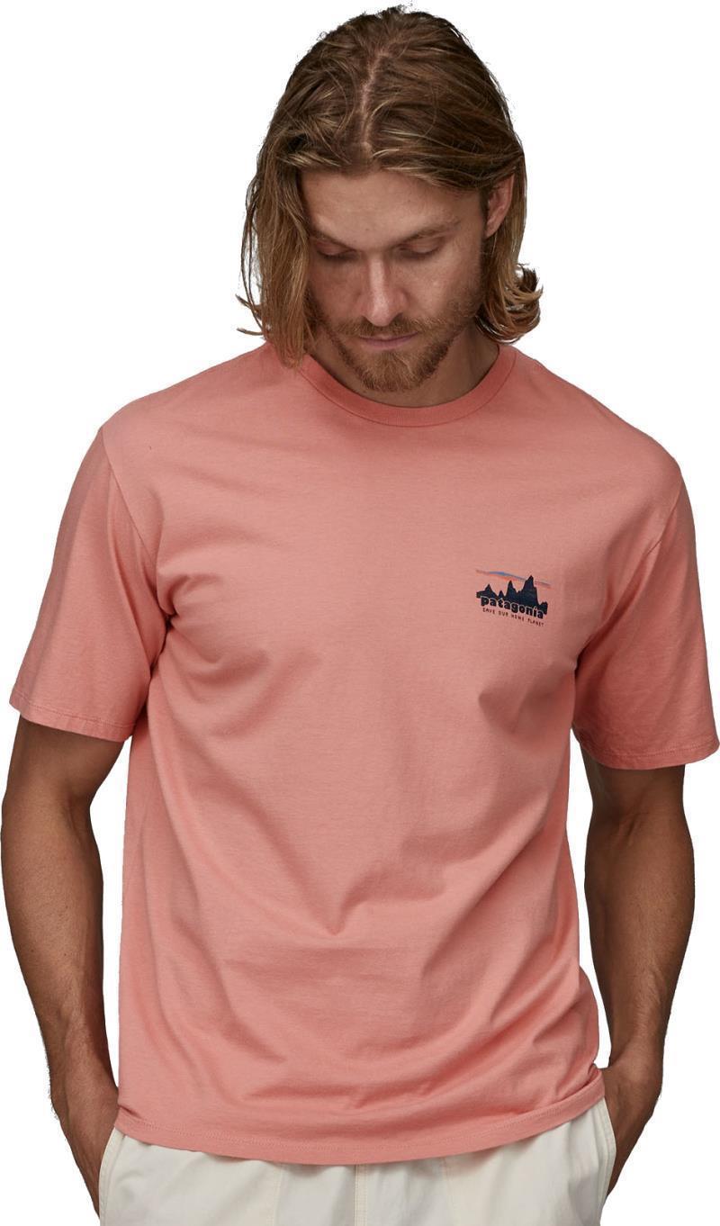 `73 Skyline Organic SS T-Shirt - Mens - sunfade pink 1