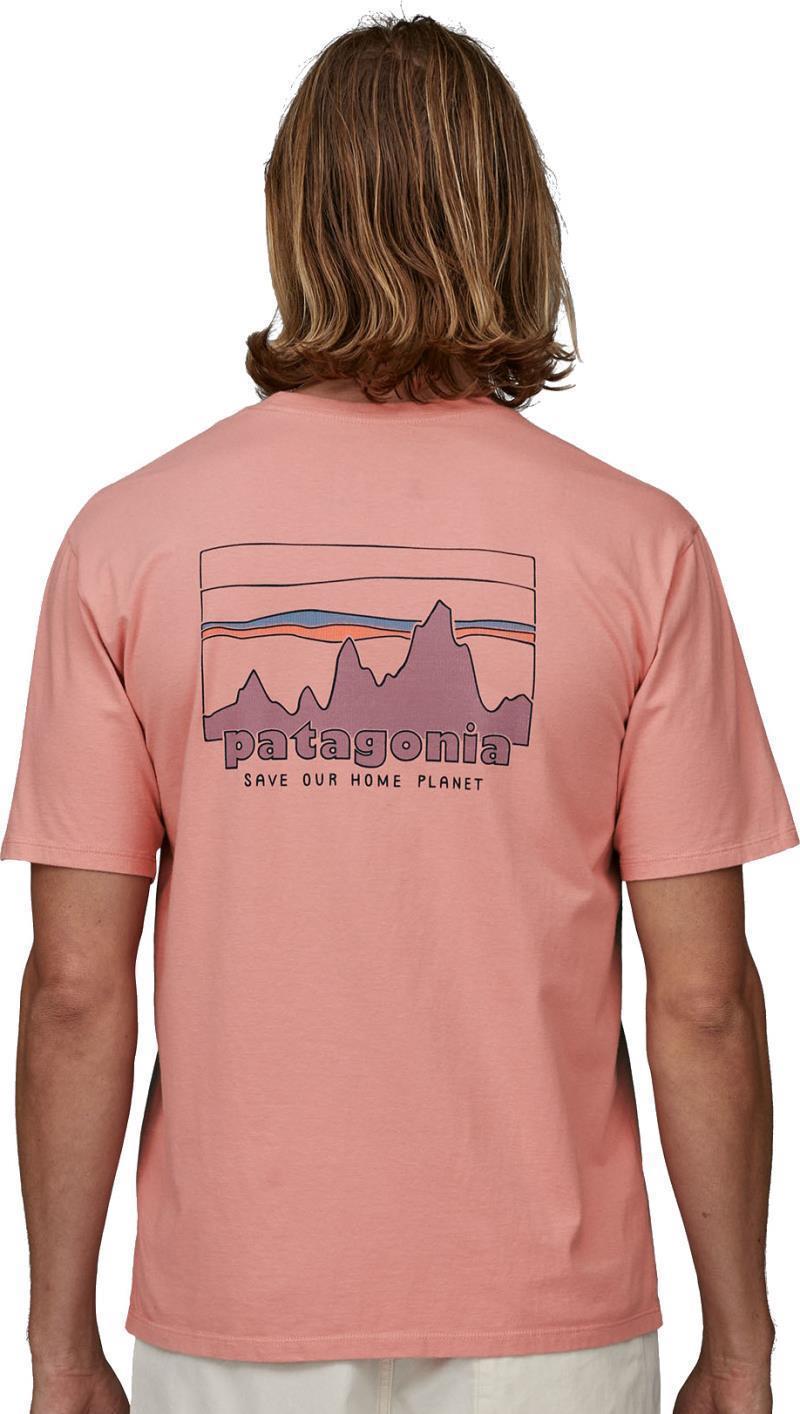 `73 Skyline Organic SS T-Shirt - Mens - sunfade pink 1
