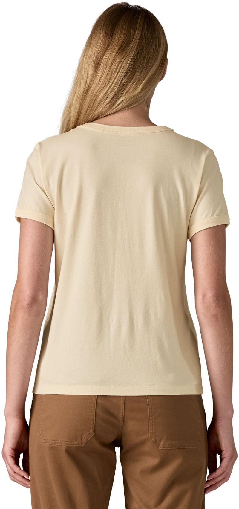 `73 Text Logo Organic Ringer SS Tee - Womens - undyed natural 1