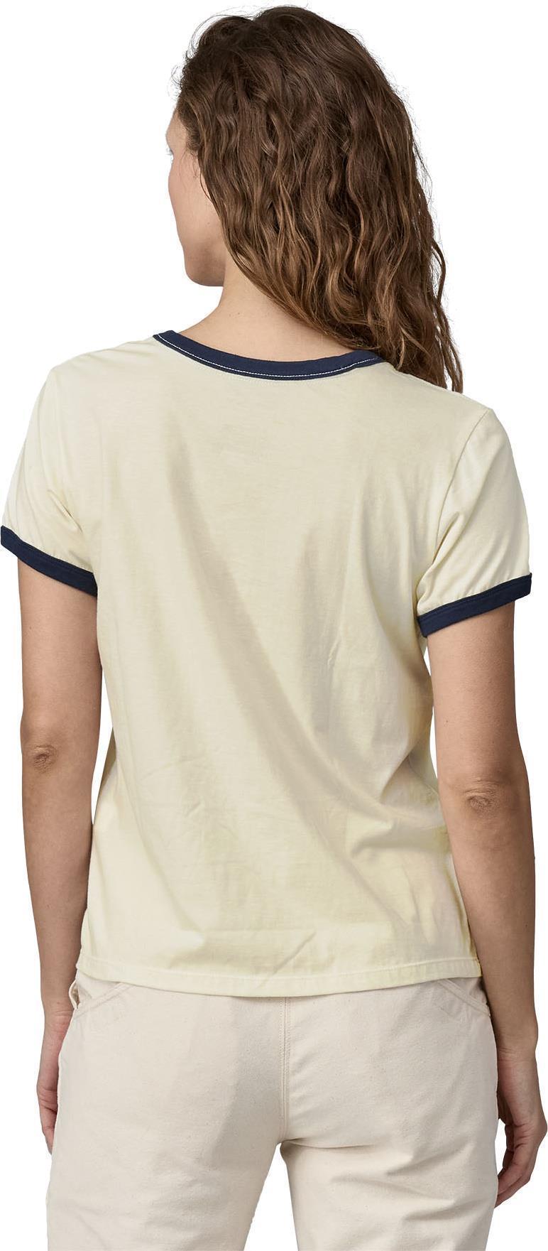 73 Text Logo Organic Ringer Tee - Womens - Birch White 3