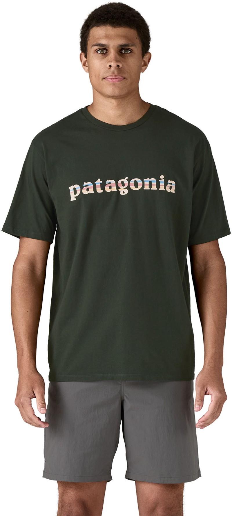 `73 Text Logo Organic SS T-Shirt - Mens - old growth green 1