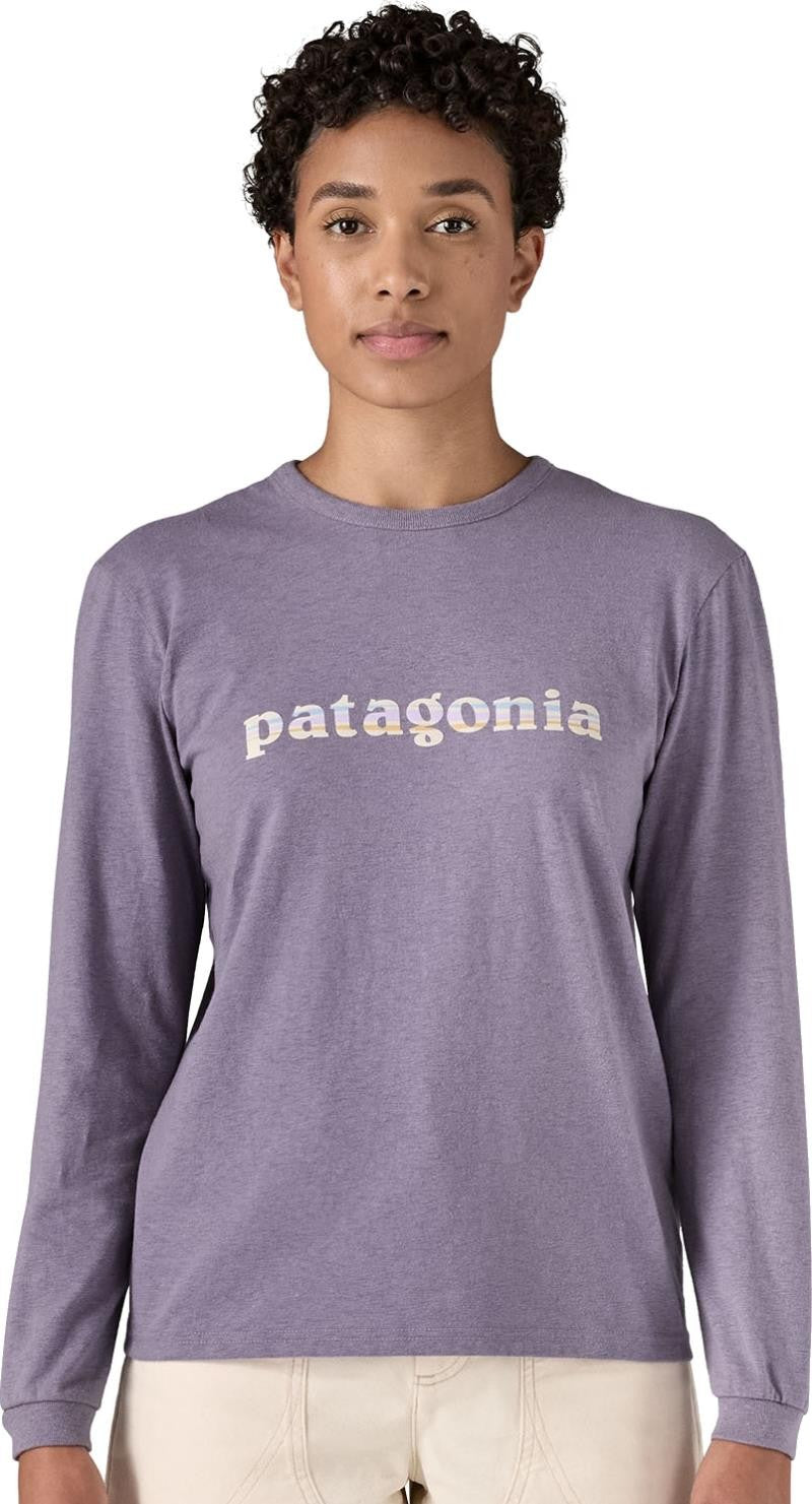 73 Text Logo Responsibili-Tee LS - Womens - concrete purple 1