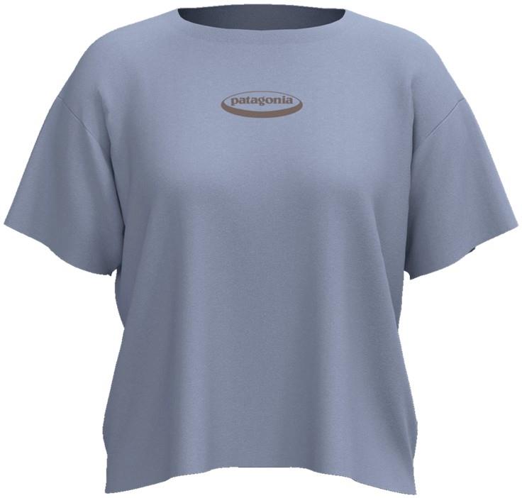 95 Oval Logo Easy-Cut Tee - Womens - ghost blue 1