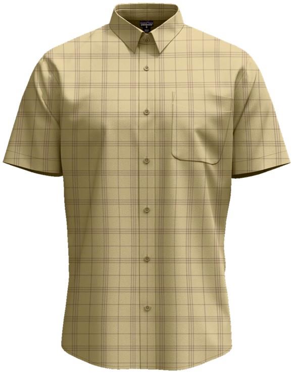 A/C Shirt - Mens - estuary / chamois yellow 1