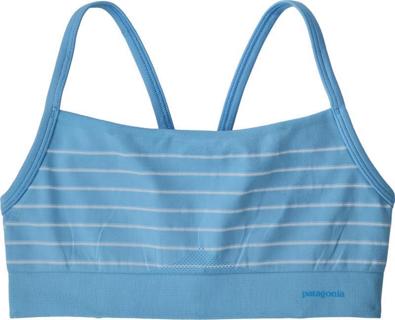 Active Mesh Bra - meiners stripe / lago blue 1