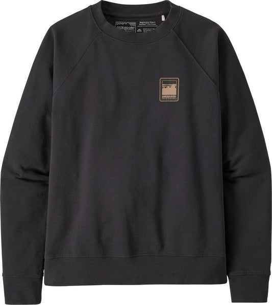 Alpine Icon Regenerative Organic Pilot Cotton Crew Sweatshirt - Womens - ink black 1