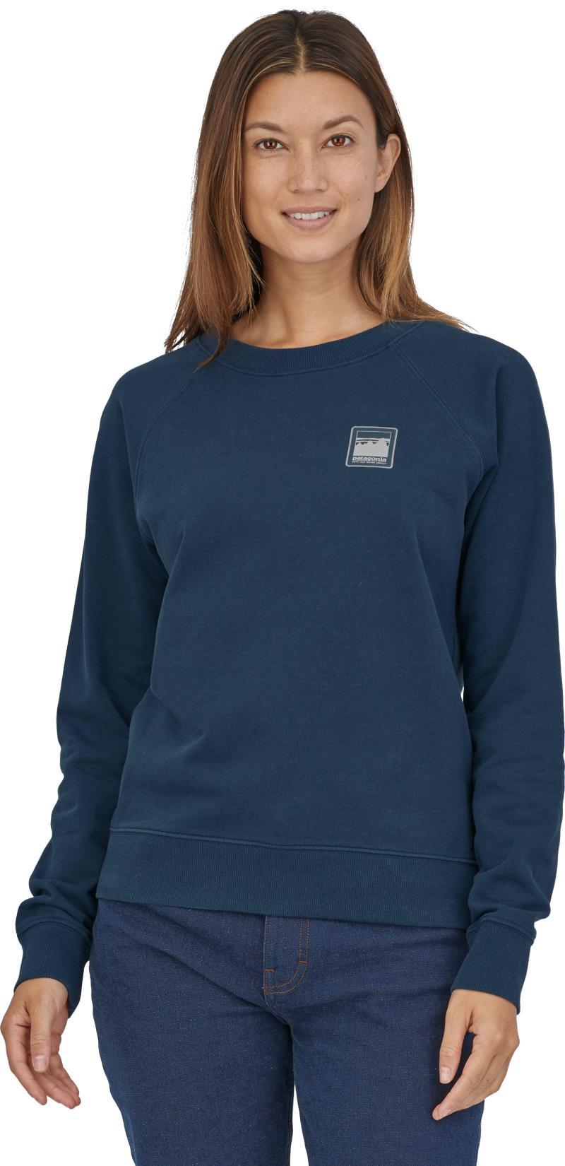 Alpine Icon Regenerative Organic Pilot Cotton Crew Sweatshirt - Womens - tidepool blue 1