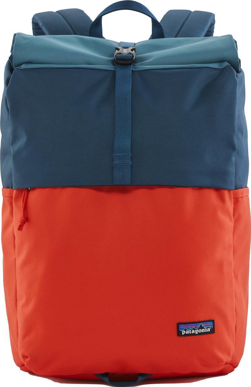 Arbor Roll Top Pack - patchwork / paintbrush red 1