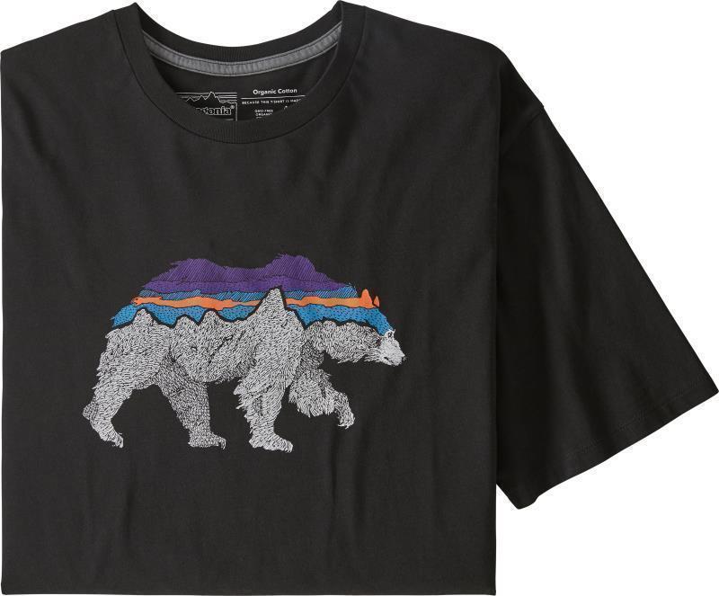 Back For Good Organic T-Shirt - Mens - black w/bear 1