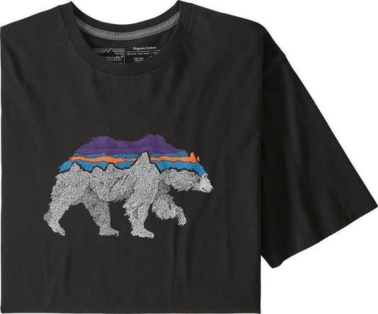 Back For Good Organic T-Shirt - Mens - black w/bear 1