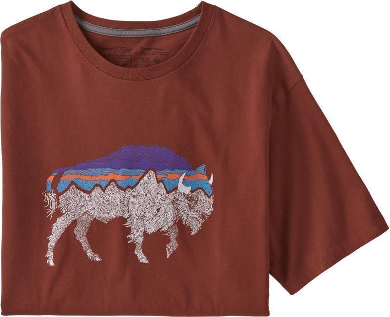 Back For Good Organic T-Shirt - Mens - fox red w/bison 1