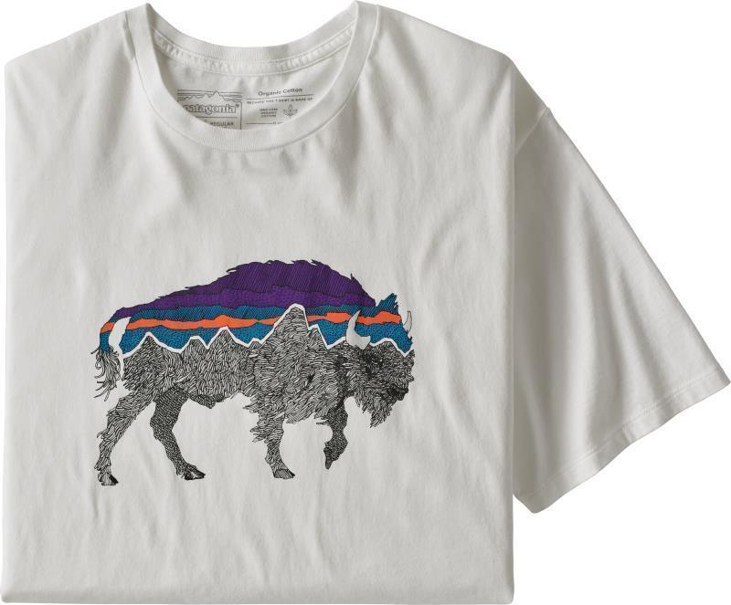 Back For Good Organic T-Shirt - Mens - white w/bison 1
