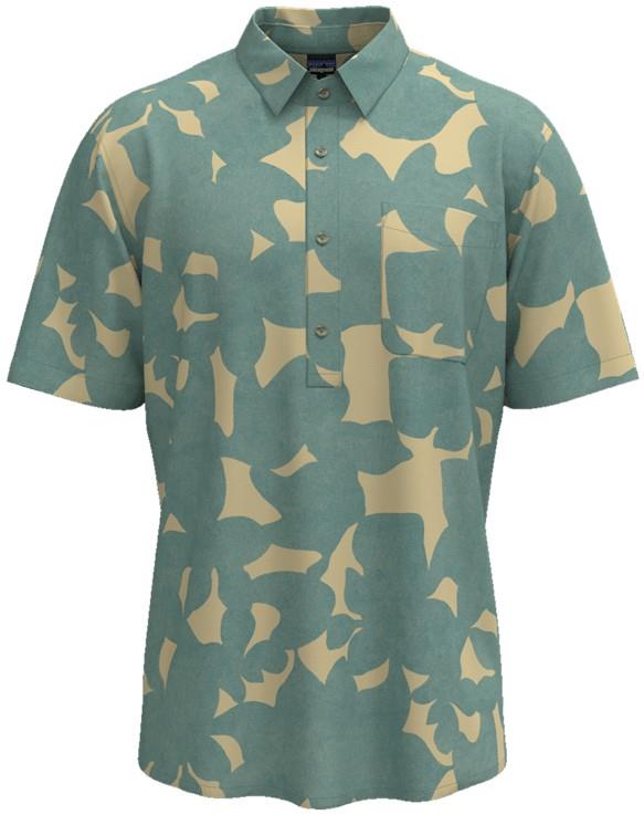 Back Step Pullover Shirt - Mens - intertidal flora / botany green 1