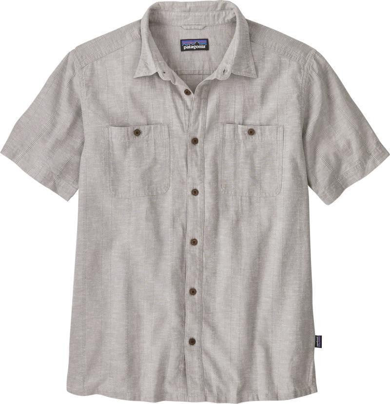 Back Step SS Shirt - Mens - swell dobby / salt grey 1