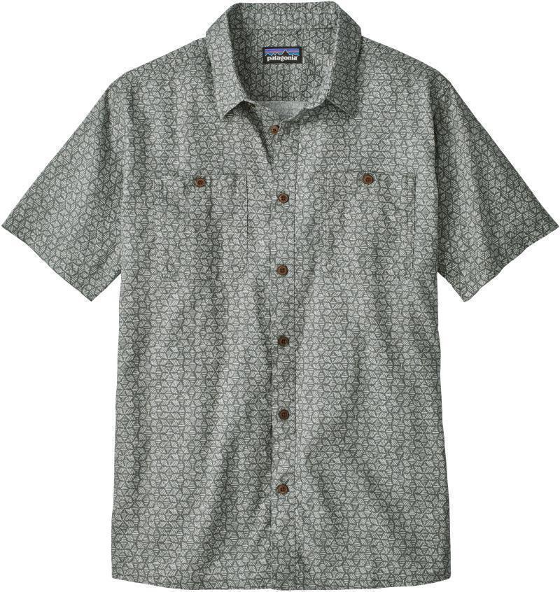 Back Step Shirt - Mens - batik hex micro / hex grey 1