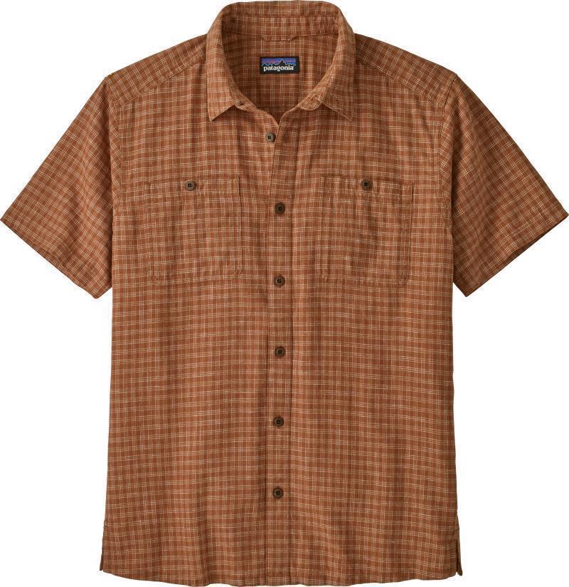 Back Step Shirt - Mens - ikat net / henna brown 1