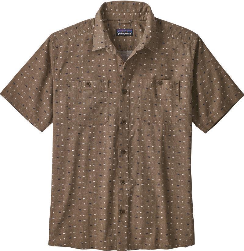 Back Step Shirt - Mens - tiger micro / burnie brown 1