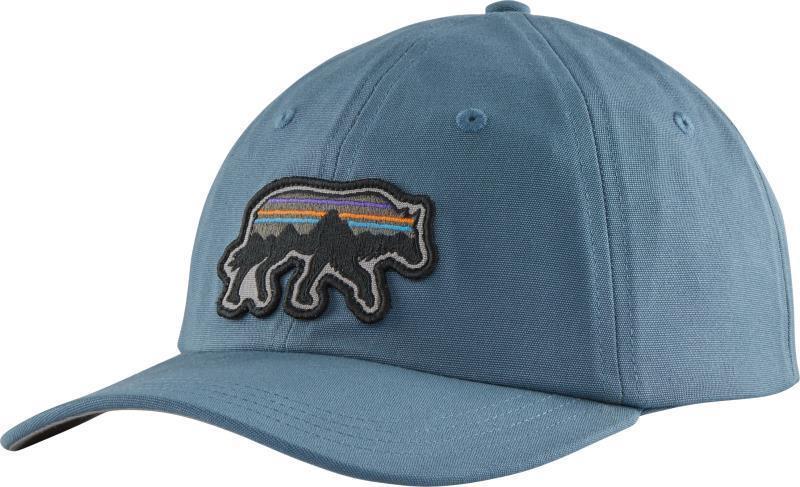 Back for Good Trad Cap - pigeon blue w/wolf 1
