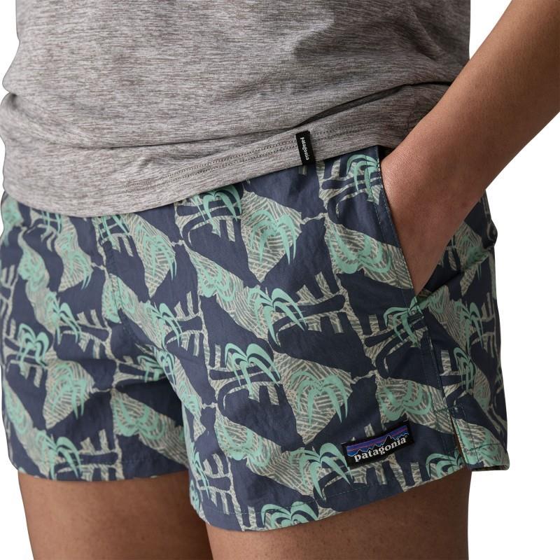 Barely Baggies Shorts, 2.5" Inseam - Womens - jaguar geo / blue sage 1