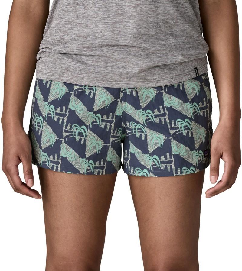 Barely Baggies Shorts, 2.5" Inseam - Womens - jaguar geo / blue sage 1