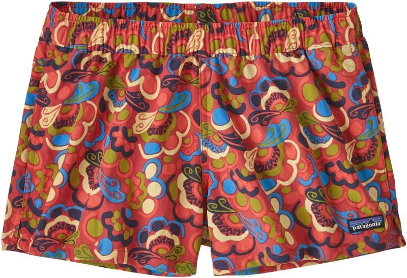 Barely Baggies Shorts, 2.5" Inseam - Womens - river river / amanita red 1
