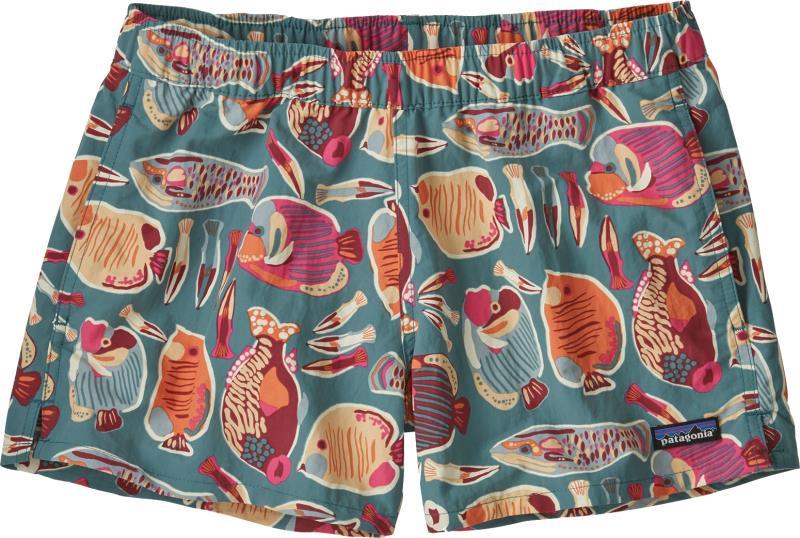 Barely Baggies Shorts, 2.5" Inseam - Womens - wrasse / wetland blue 1