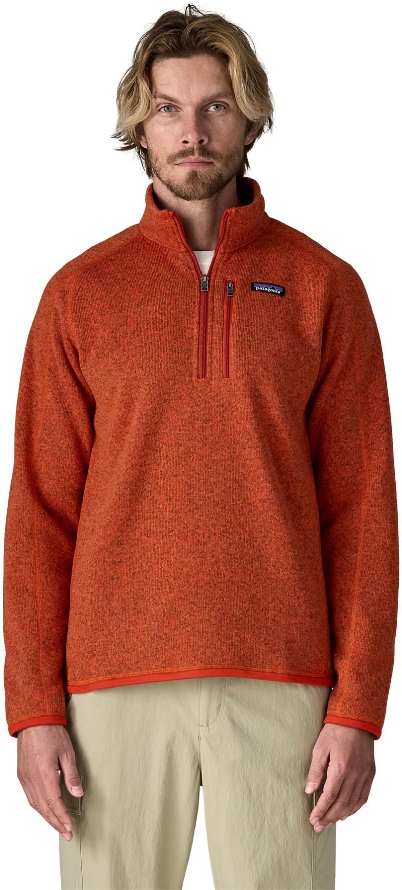Better Sweater 1/4 Zip - Mens - coal orange 1
