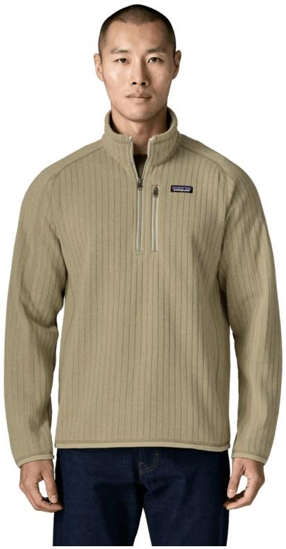 Better Sweater 1/4 Zip - Mens - weathered stone rib knit 1