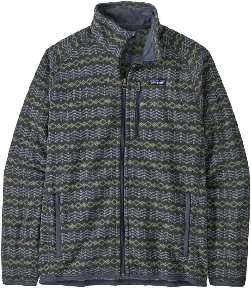 Better Sweater Jacket - Mens - woven together / smolder blue 1