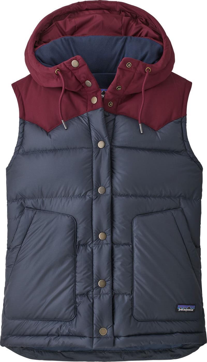 Bivy Hooded Vest - Womens - smolder blue w/chicory red 1