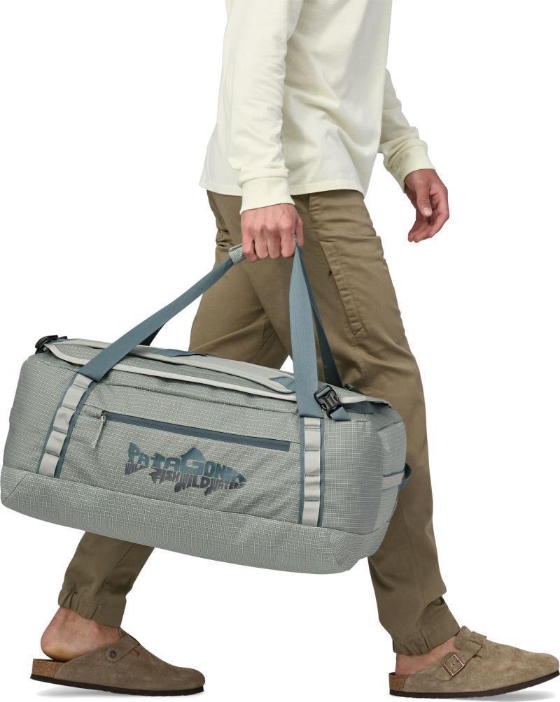 Black Hole Duffel 55L - Wild Waterline / Sleet Green 3