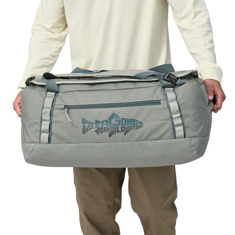 Black Hole Duffel 55L - Wild Waterline / Sleet Green 5