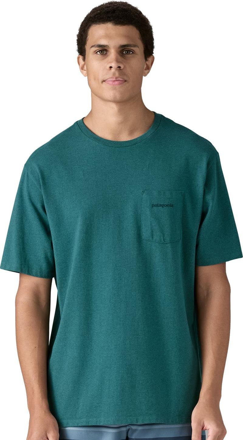 Boardshort Logo Pocket Responsibili-Tee SS - Mens - wetland blue 1