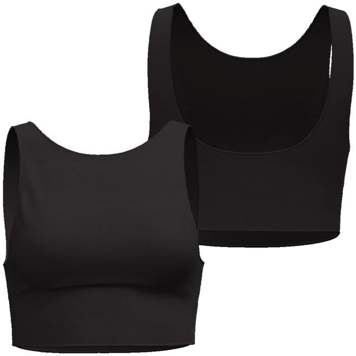 Boat-Neck Top - Womens - black 1