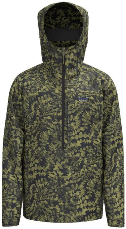 Boulder Fork Rain Pullover - Mens - swirls / ink black 1