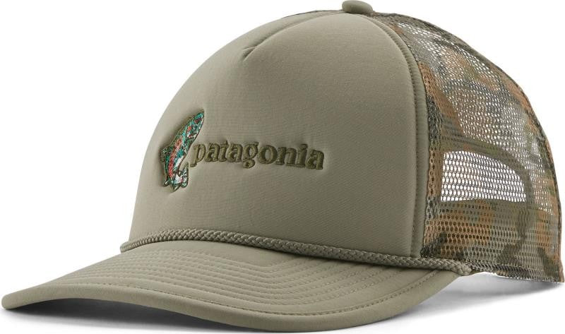 Broadcaster Hat - fish jump / river rock green 1