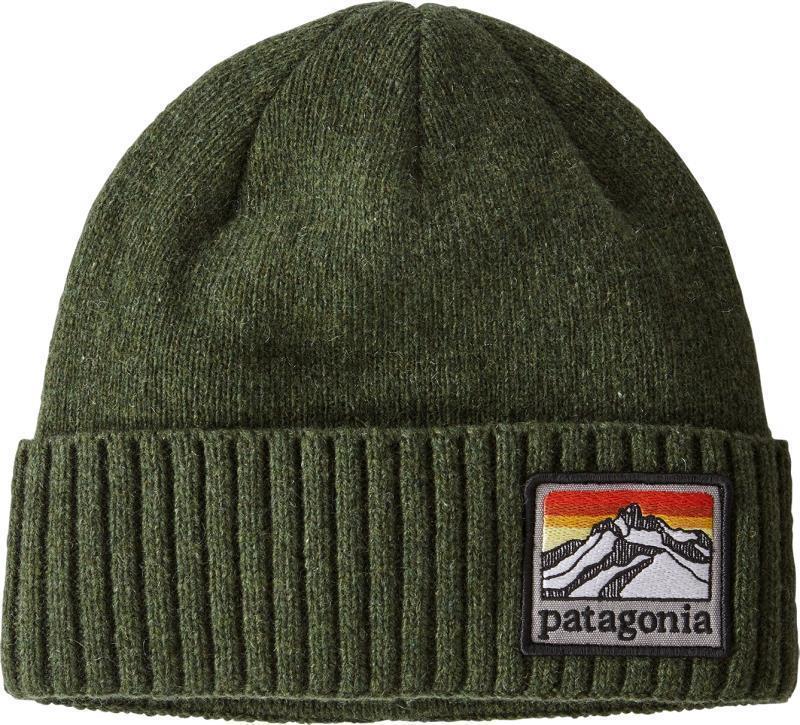 Brodeo Beanie - line logo ridge / industrial green 1
