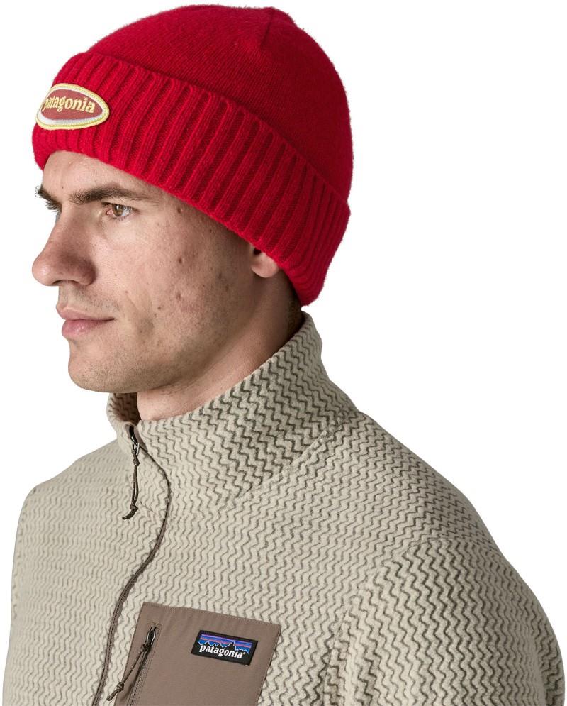 Brodeo Beanie - oval logo / amanita red 1