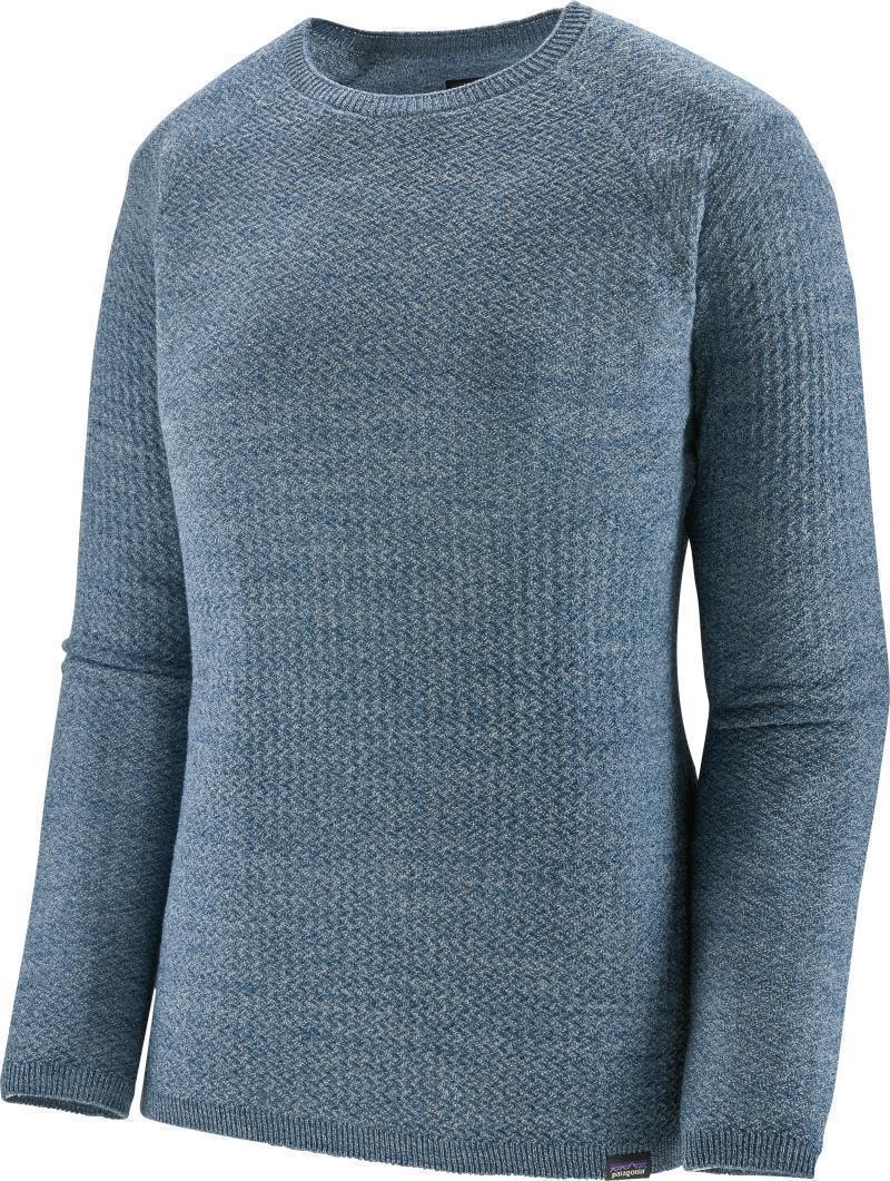 Capilene Air Crew - Womens - steller blue - birch white x-dye 1