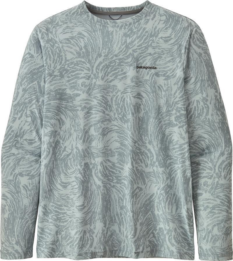 Capilene Cool Daily Fish Graphic LS Shirt - Mens - rocksand / stainless 1