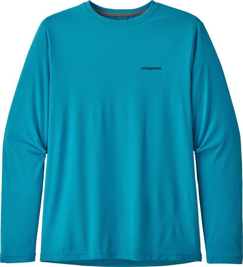 Capilene Cool Daily Fish Graphic LS Shirt - Mens - sketched fitz roy tarpon / joya blue 1